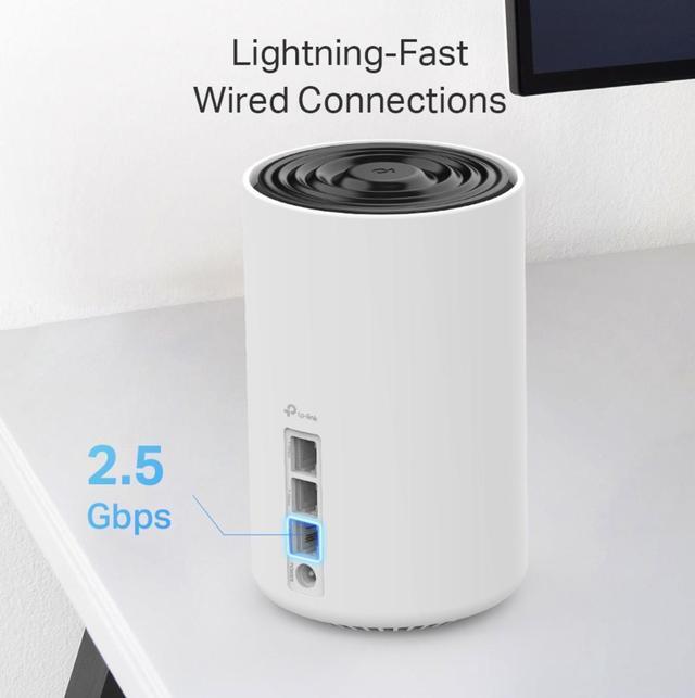 Alt view image 7 of 8 - TP-Link Deco AXE5400 Tri-Band WiFi 6E Mesh System(Deco XE75 Pro) - 2.5G WAN/LAN Port, Covers up to 7200 Sq.Ft, Replaces WiFi Router and Extender, AI-Driven Mesh, New 6GHz Band, 3-Pack