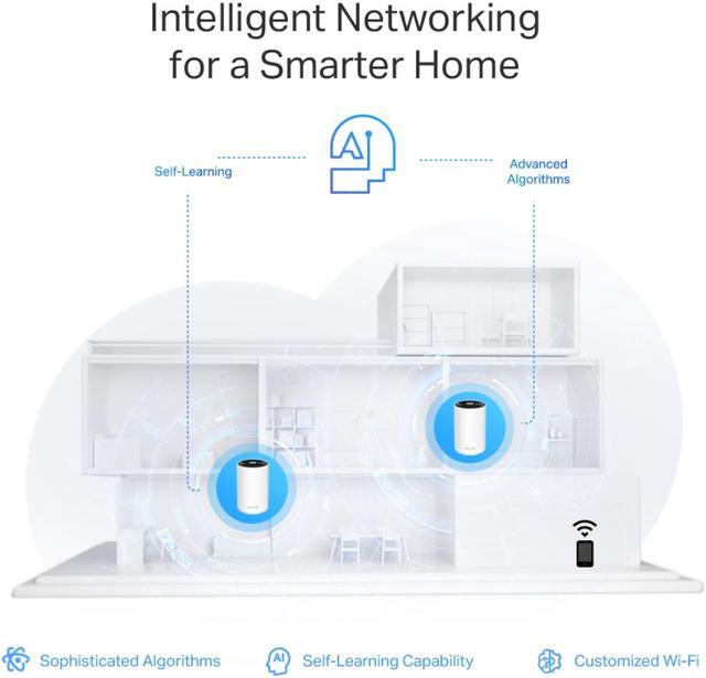 Alt view image 8 of 8 - TP-Link Deco AXE5400 Tri-Band WiFi 6E Mesh System(Deco XE75 Pro) - 2.5G WAN/LAN Port, Covers up to 7200 Sq.Ft, Replaces WiFi Router and Extender, AI-Driven Mesh, New 6GHz Band, 3-Pack
