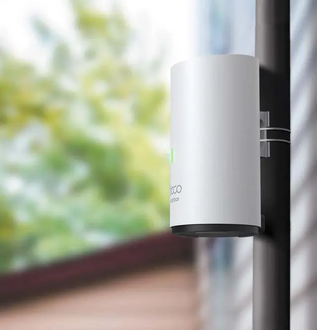 Alt view image 2 of 10 - TP-Link Deco Outdoor Mesh WiFi (Deco X50-Outdoor), AX3000 Dual Band WiFi 6 Mesh, 2 Gigabit PoE Ports, 802.3at PoE+,Weatherproof, Works with All Deco Mesh WiFi