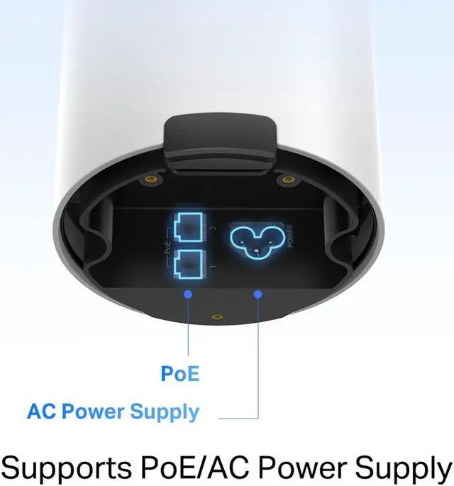Alt view image 5 of 10 - TP-Link Deco Outdoor Mesh WiFi (Deco X50-Outdoor), AX3000 Dual Band WiFi 6 Mesh, 2 Gigabit PoE Ports, 802.3at PoE+,Weatherproof, Works with All Deco Mesh WiFi