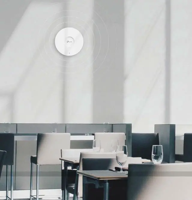 Alt view image 6 of 7 - TP-Link EAP613 Ultra-Slim w/ No Adapter | Omada True WiFi 6 AX1800 Wireless Gigabit Business Access Point | Mesh, Seamless Roaming, MU-MIMO | SDN Multi-Controller Options, Remote Access | PoE+ Powered