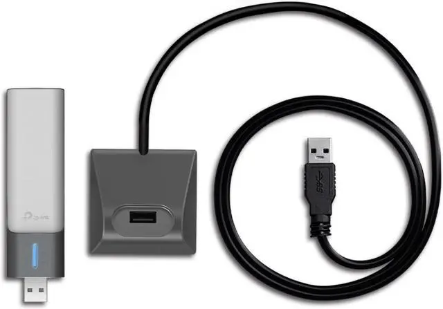Alt view image 2 of 7 - TP-Link AX1800 WiFi 6 USB Adapter for Desktop PC (Archer TX21UH) Wireless Network Adapter with 2.4GHz, 5GHz, MU-MIMO, OFDMA, High Gain Dual Band 5dBi Antenna, WPA3, Supports Windows 11/10