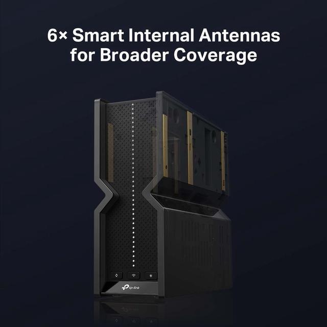 Alt view image 7 of 9 - TP-Link BE9300 Tri-band WiFi 7 Router 6-Stream 9.2Gbps, Full 2.5G Ports USB 3.0, 6 Smart Internal Antennas, VPN Clients & Server, Easy Mesh, HomeShield, Private IoT Network (Archer BE550)