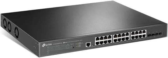 Alt view image 2 of 4 - TP-Link TL-SG3428XPP-M2 JetStream 24-Port 2.5GBASE-T and 4-Port 10GE SFP+ L2+ Managed Switch with 16-Port PoE+ & 8-Port PoE++