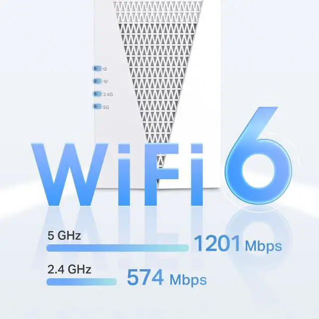 Alt view image 5 of 10 - TP-Link AX1800 RE615X WiFi 6 Range Extender with Ethernet Port OneMesh Compatible