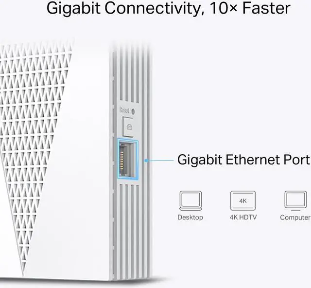 Alt view image 7 of 10 - TP-Link AX1800 RE615X WiFi 6 Range Extender with Ethernet Port OneMesh Compatible