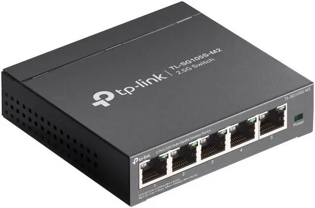 Alt view image 4 of 6 - TP-Link TL-SG105S-M2 | 5-Port Multi-Gigabit 2.5G Ethernet Switch | Unmanaged Network Switch | Ethernet Splitter | Plug & Play | Desktop/Wall Mount | Silent Operation