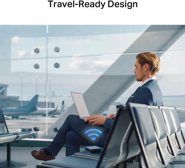 Alt view image 4 of 8 - TP-Link WiFi 6 Travel Router TL-WR1502X | AX1500 Portable Design | Multiple Modes in One | VPN Clients & Server | Captive Portal | USB Tethering & File Sharing | Type-C Power Port | Tether App & Cloud