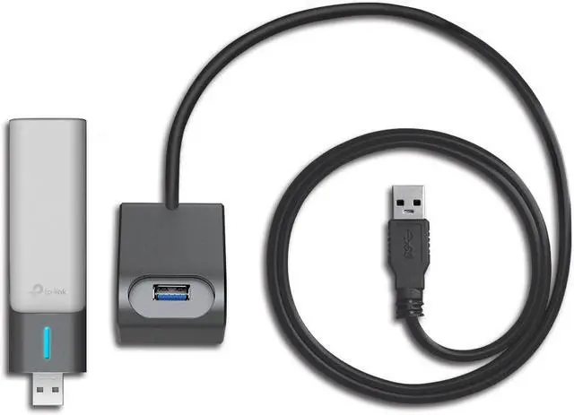 Alt view image 3 of 9 - TP-Link Archer TX50UH AX3000 High Gain Dual Band Wi-Fi 6 USB Adapter - Ultra-Fast Speeds, 2402 Mbps 5 GHz, 574 Mbps 2.4 GHz, High Gain Antenna, USB 3.0, WPA3 Security