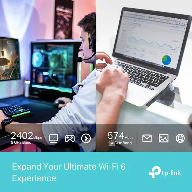 Alt view image 5 of 9 - TP-Link Archer TX50UH AX3000 High Gain Dual Band Wi-Fi 6 USB Adapter - Ultra-Fast Speeds, 2402 Mbps 5 GHz, 574 Mbps 2.4 GHz, High Gain Antenna, USB 3.0, WPA3 Security