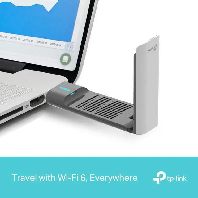 Alt view image 7 of 9 - TP-Link Archer TX50UH AX3000 High Gain Dual Band Wi-Fi 6 USB Adapter - Ultra-Fast Speeds, 2402 Mbps 5 GHz, 574 Mbps 2.4 GHz, High Gain Antenna, USB 3.0, WPA3 Security