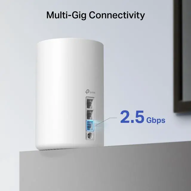 Alt view image 3 of 10 - TP-Link Deco AXE4900 Deco XE70 Pro Tri-Band WiFi 6E Mesh WiFi System, 2.5G WAN/LAN Ports, 4.9 Gbps Wi-Fi  7,New 6 GHz Band, Deco XE70 Pro(3-Pack)