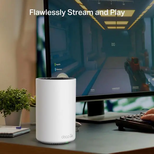 Alt view image 6 of 10 - TP-Link Deco AXE4900 Deco XE70 Pro Tri-Band WiFi 6E Mesh WiFi System, 2.5G WAN/LAN Ports, 4.9 Gbps Wi-Fi  7,New 6 GHz Band, Deco XE70 Pro(3-Pack)