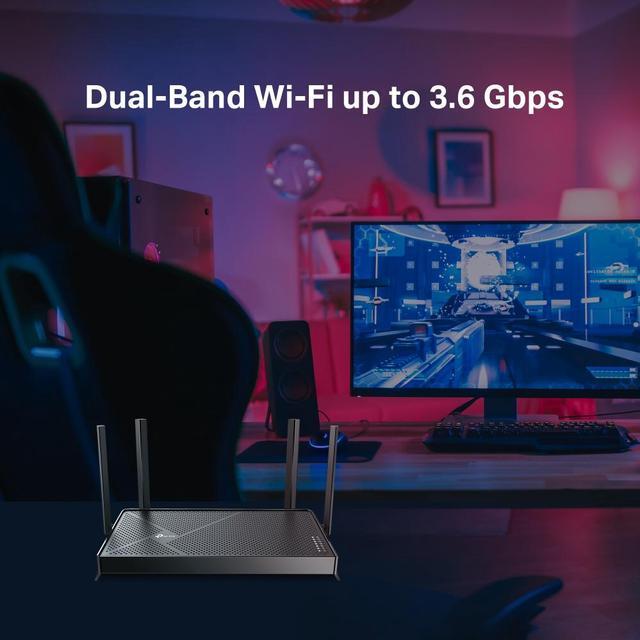 Alt view image 6 of 9 - TP-Link Dual-Band BE3600 Wi-Fi 7 Router Archer BE230 | 4-Stream 3.6 Gbps | 2×2.5G + 3×1G Ports, USB 3.0, 2.0 GHz Quad Core, 4 Antennas (Archer BE230)