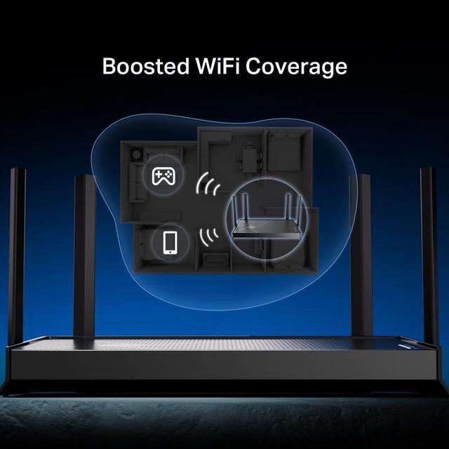 Alt view image 8 of 9 - TP-Link Dual-Band BE3600 Wi-Fi 7 Router Archer BE230 | 4-Stream 3.6 Gbps | 2×2.5G + 3×1G Ports, USB 3.0, 2.0 GHz Quad Core, 4 Antennas (Archer BE230)
