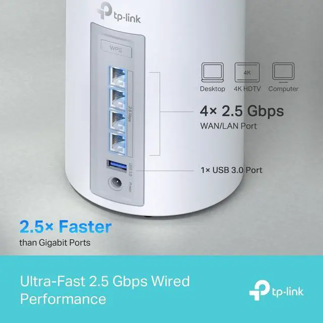 Alt view image 7 of 10 - TP-Link Deco BE65(2-pack) Whole Home Mesh WiFi 7 System White