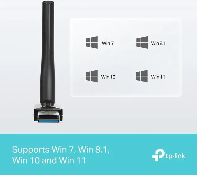 Alt view image 6 of 10 - TP-Link UB500 Plus USB Bluetooth Adapter for PC, Bluetooth 5.3 Long Range Receiver, Plug and Play, Adjustable Antenna