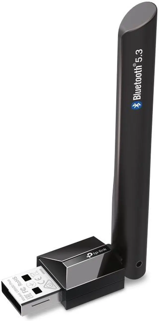 Alt view image 2 of 10 - TP-Link UB500 Plus USB Bluetooth Adapter for PC, Bluetooth 5.3 Long Range Receiver, Plug and Play, Adjustable Antenna