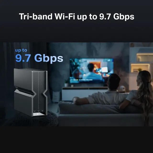 Alt view image 6 of 9 - TP-Link Archer BE550 Pro BE9300 Tri-Band WiFI 7 10G / 2.5G Router