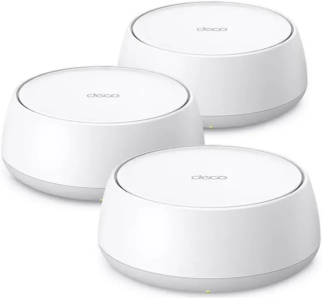 Main image of TP-Link Dual-Band Deco BE25(3-pack) BE5000 Wi-Fi 7 Mesh Wi-Fi System | 4-Stream 5 Gbps | 240 Mhz Channels | Covers up to 6,600 Sq.Ft | 2x2.5G Ports Wired Backhaul | VPN,MLO, AI-Roaming, HomeShield