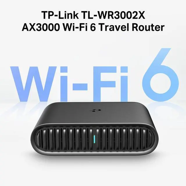 Alt view image 4 of 8 - TP-Link Dual-Band Wi-Fi 6 AX3000 Travel Router, TL-WR3002X