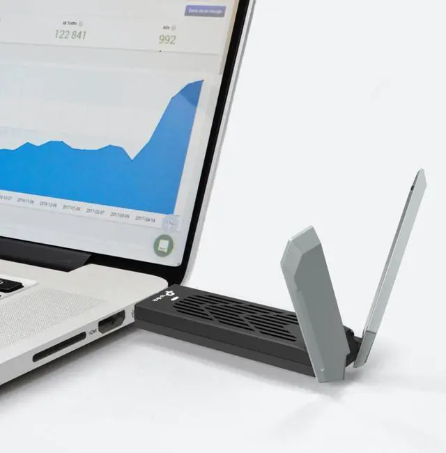 Alt view image 5 of 7 - TP-Link BE6200 Tri-Band Wi-Fi 7 Wireless USB 3.0 Adapter Archer TBE401UH | WiFi Adapter for Desktop PC | Supports Windows 11,10 | 2 x High Gain Antennas | 6GHz, 4K-QAM, 160MHz, WPA3 | Secure by Design