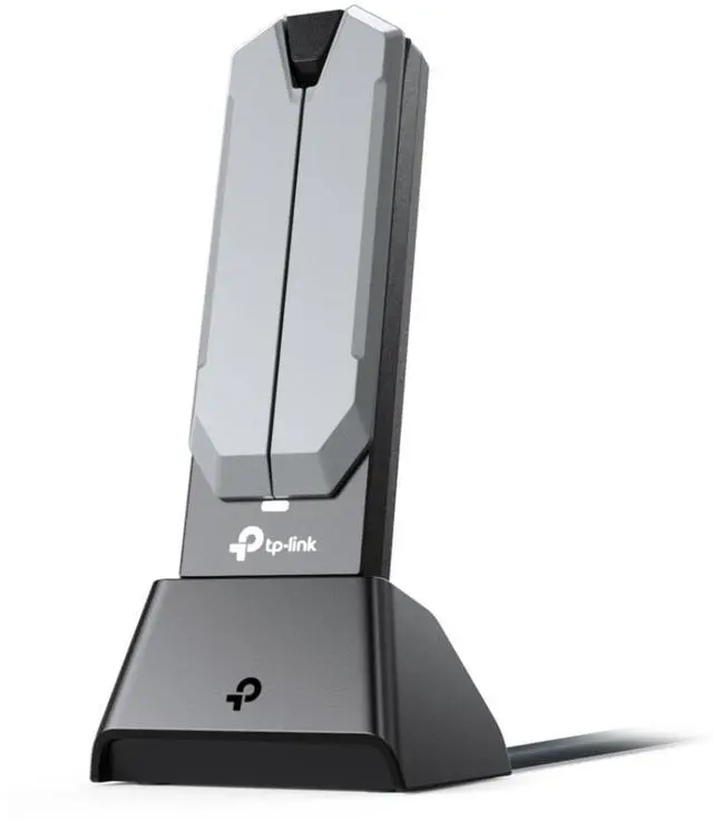 Main image of TP-Link BE6200 Tri-Band Wi-Fi 7 Wireless USB 3.0 Adapter Archer TBE401UH | WiFi Adapter for Desktop PC | Supports Windows 11,10 | 2 x High Gain Antennas | 6GHz, 4K-QAM, 160MHz, WPA3 | Secure by Design