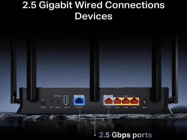 Alt view image 7 of 12 - TP-Link Archer BE260 BE5000 Dual-Band Wi-Fi 7 Router