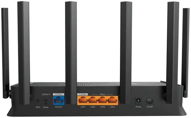 Alt view image 3 of 11 - TP-Link - Archer BE6500 Dual-Band Wi-Fi 7 Router - Black