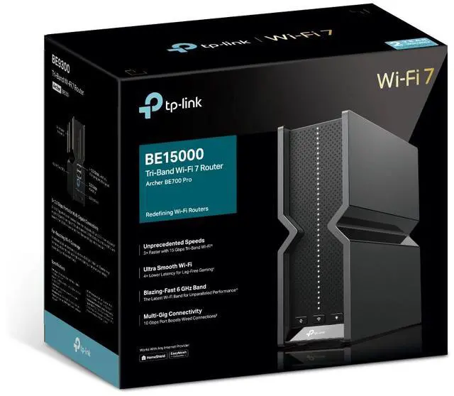 Alt view image 6 of 7 - Archer BE700 Pro BE15000 Tri-Band Wi-Fi 7 Router