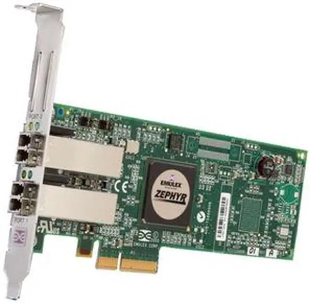 Main image of Emulex LPE11002-M4 LightPulse Multi-mode PCI Express Host Bus Adapter 4.25 Gbps Fibre Channel Full-duplex 2.13 Gbps Fibre Channel Full-duplex 1.06 Gbps Fibre Channel Full-duplex PCI-Express 2 x LC