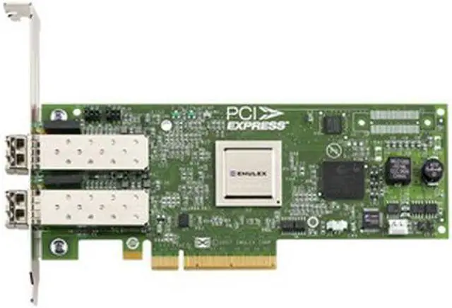 Alt view image 2 of 2 - Emulex LPE12002-M8 LightPulse Fibre Channel Host Bus Adapter 8Gbps PCI-Express 2 x LC