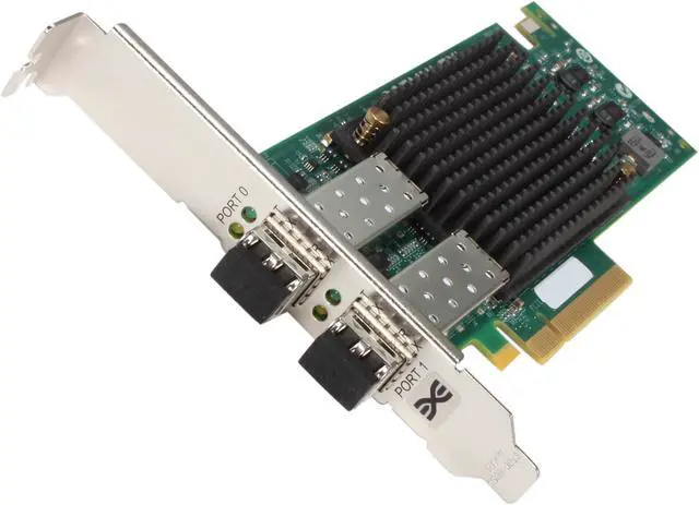 Main image of Emulex OCe11102-NM Dual-channel 10GBase-SR (short reach optical) Network Adapter 10Gbps PCIe Express 2.0 x8 10GBASE-SR short wave lasers with LC type connector