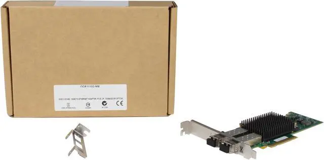 Alt view image 5 of 5 - Emulex OCe11102-NM Dual-channel 10GBase-SR (short reach optical) Network Adapter 10Gbps PCIe Express 2.0 x8 10GBASE-SR short wave lasers with LC type connector