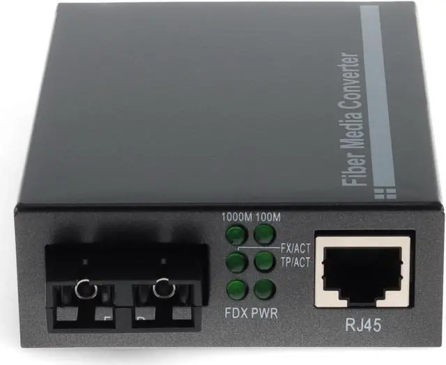 Alt view image 8 of 8 - AddOn 10/100/1000Base-TX(RJ-45) to 1000Base-LX(SC) SMF 1310nm 20km Media Converter