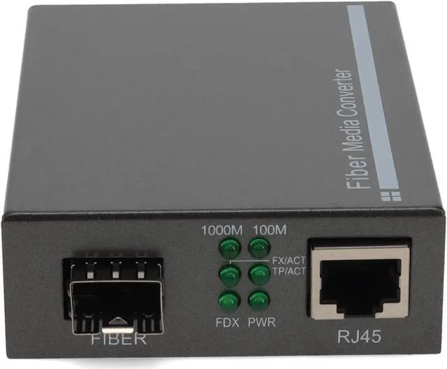 Alt view image 8 of 8 - AddOn 10/100/1000Base-TX(RJ-45) to Open SFP Port Media Converter