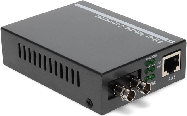 Alt view image 7 of 8 - AddOn 10/100Base-TX(RJ-45) to 100Base-FX(ST) MMF 1310nm 2km Media Converter