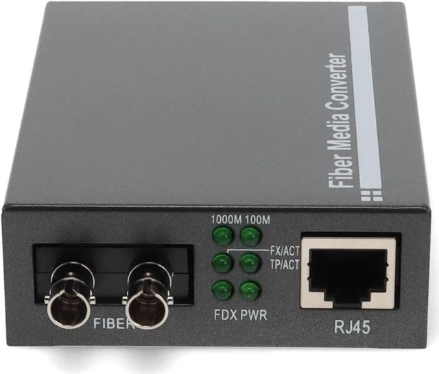 Alt view image 8 of 8 - AddOn 10/100Base-TX(RJ-45) to 100Base-FX(ST) MMF 1310nm 2km Media Converter