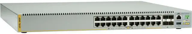 Main image of Allied Telesis x510 Series AT-X510L-28GP-50 Managed 24-port 10/100/1000T PoE+ Switch with 4 SFP+ Ports and a Fixed PSU