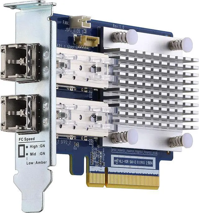 Main image of QSAN QXP-32G2FC Dual-port 32Gb Gen 6 Fibre Channel Expansion Card with SFP+ transceivers