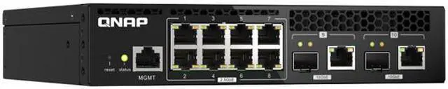 Alt view image 4 of 6 - Qnap QSW-M2108R-2C-US Managed Switch