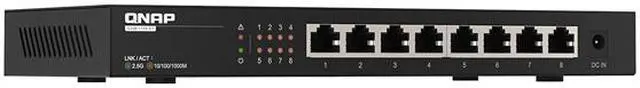 Alt view image 5 of 6 - Qnap QSW-1108-8T-US Unmanaged Ultra-high-speed 2.5GbE Fiber Managed Switch