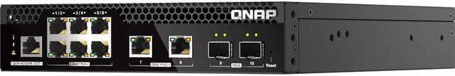 Alt view image 3 of 6 - QNAP QSW-M2106PR-2S2T-US Half-Rackmount Switch 10GbE and 2.5GbE PoE++ Layer 2 Web Managed Switch for New-Generation Wi-Fi Deployment