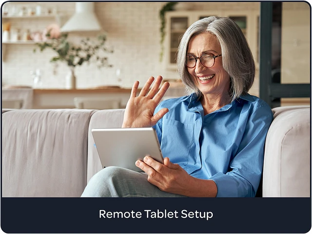 Main image of Remote Tablet Setup (Account / Software / Wi-Fi) with Technical Phone or Chat Support