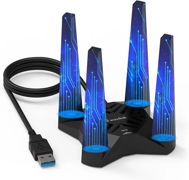 Main image of WAVLINK AX1800 USB WiFi 6 Adapter for Desktop PC, Dual Band PC WiFi Adapter
