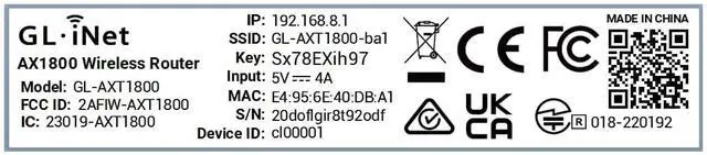 Alt view image 7 of 7 - GL.iNet GL-AX1800(Flint) WiFi 6 Router -Dual Band Gigabit Wireless Internet Router | 5 x 1G Ethernet Ports | Up to 120 Devices | OpenVpn&WireGuard | Wi-Fi 6 1.8 Gbps, 5 Gigabit ports, 120 devices, WireGuard 500 Mbps, AdGuard Home, WPA3, eas
