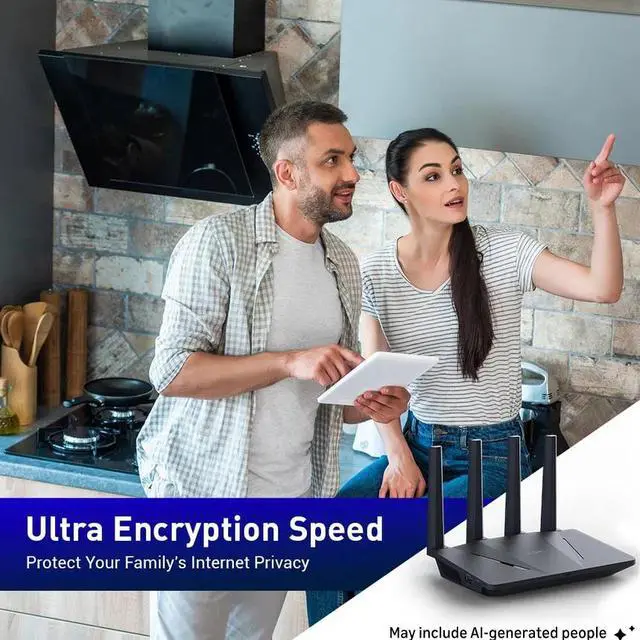 Alt view image 10 of 14 - GL.iNet GL-AX1800(Flint) WiFi 6 Router -Dual Band Gigabit Wireless Internet Router | 5 x 1G Ethernet Ports | Up to 120 Devices | OpenVpn&WireGuard | Wi-Fi 6 1.8 Gbps, 5 Gigabit ports, 120 devices, WireGuard 500 Mbps, AdGuard Home, WPA3, eas