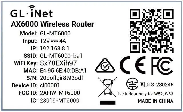Alt view image 6 of 6 - GL.iNet GL-MT6000 Flint 2 Wi-Fi 6 Gaming Router Dual 2.5G Ports | 8-stream Wi-Fi6 at 6 Gbps, dual 2.5G multi-gig ports, Up to 1148 Mbps and 4804 Mbps, pre-installed OpenWrt, OpenVPN WireGuard