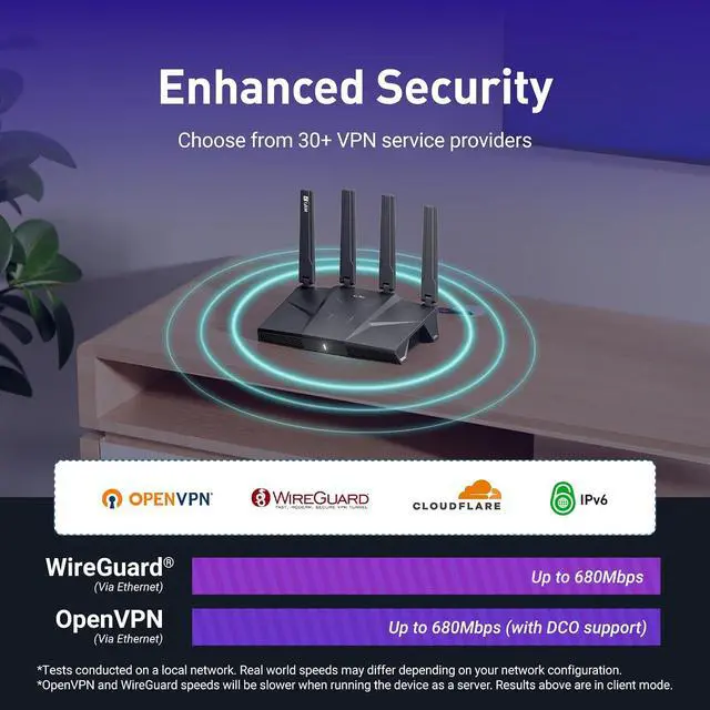 Alt view image 7 of 9 - GL.iNet GL-BE9300 Flint 3 Tri-Band Wi-Fi 7 Router 5 x 2.5G VPN Router | Tri-Band Wi-Fi 7 with 6GHz, 9 Gbps wireless speed for smooth 8K streaming, low-latency gaming, and video calls