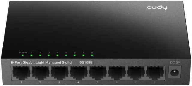 Main image of Cudy 8-Port Gigabit Light Managed Switch GS108E